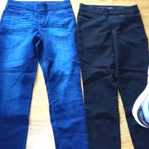 Nine west pull on skinny cropped jeans